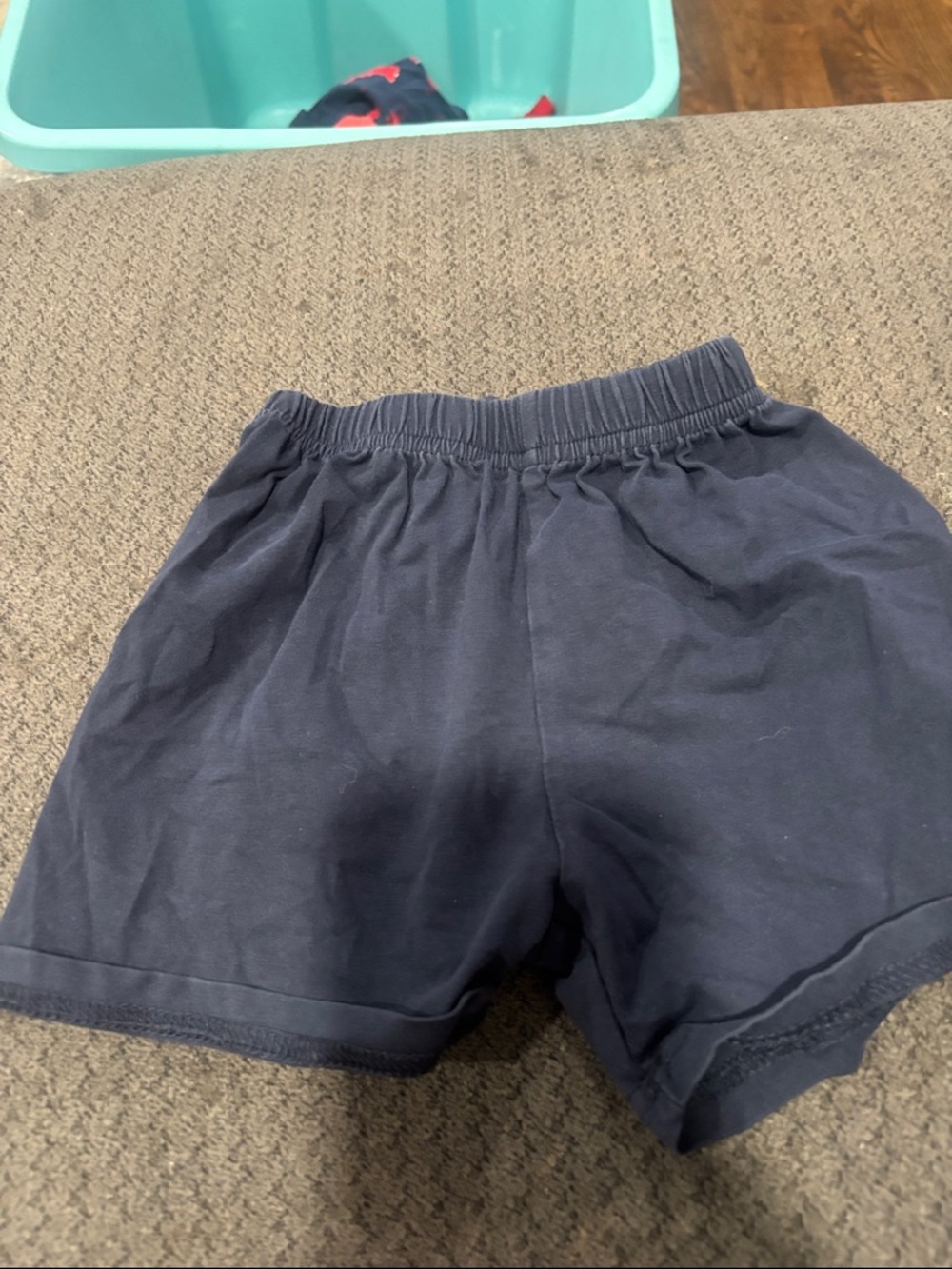 🟢10/$10 - Navy Elastic Waist Cotton Shorts